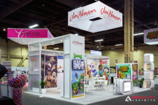 the jim henson company, trade show booth, licensing expo
