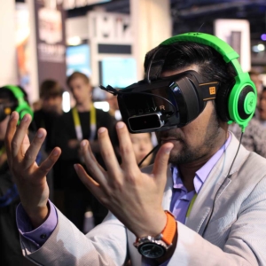 virtual reality, vr, demo, trade show