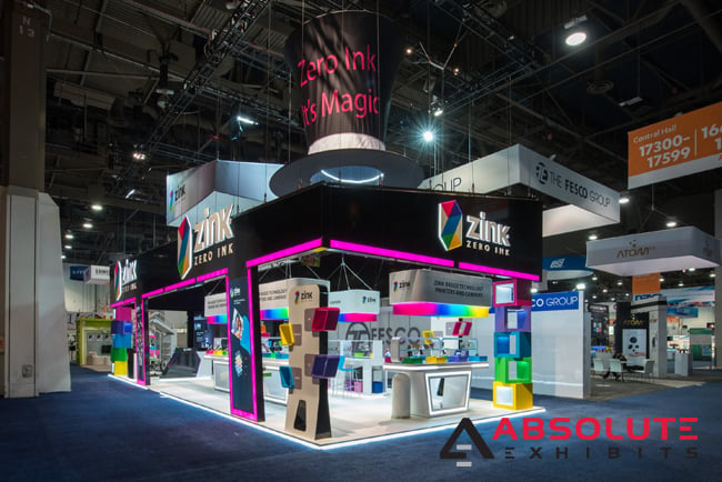 Zink CES booth Absolute Exhibits