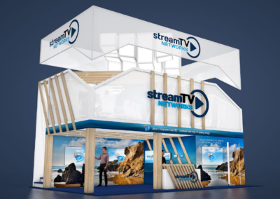 StreamTV trade show display