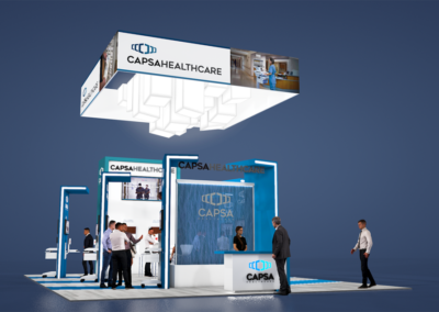 Capsa Healthcare trade show display