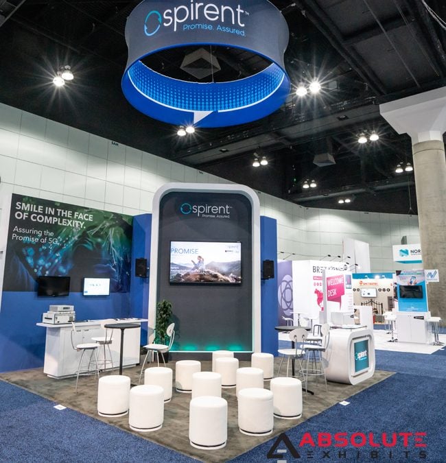 Spirent trade show booth design