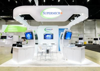 Supermicro Absolute Exhibits trade show booth